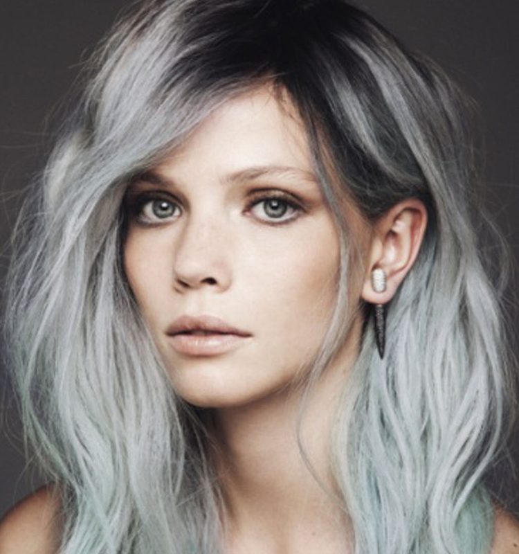 اشقر بلاتيني رمادي